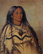 George Catlin, Sha-ko-ka,Mint,a Pretty Girl